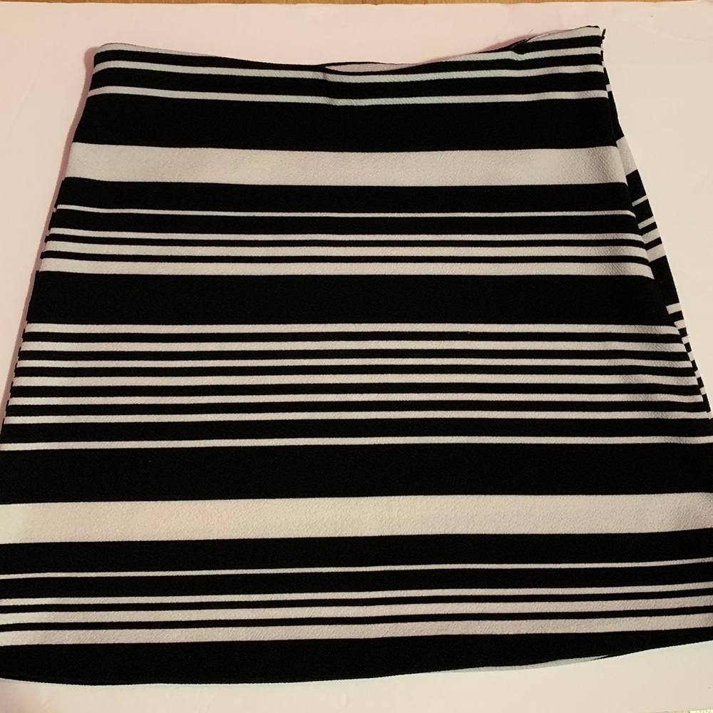 Midi Skirt with Stripes